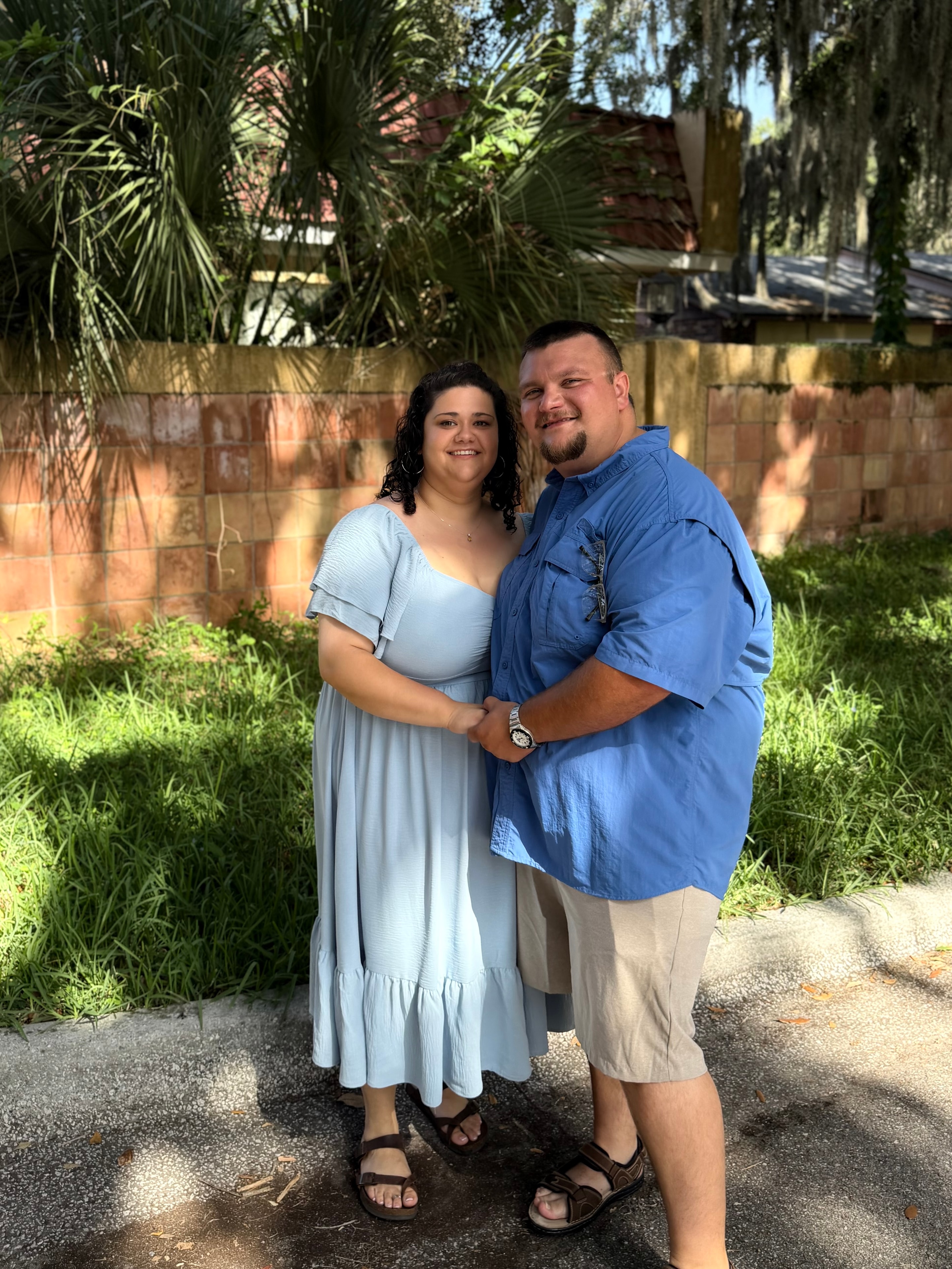Wedding party gathered for a joyful celebration